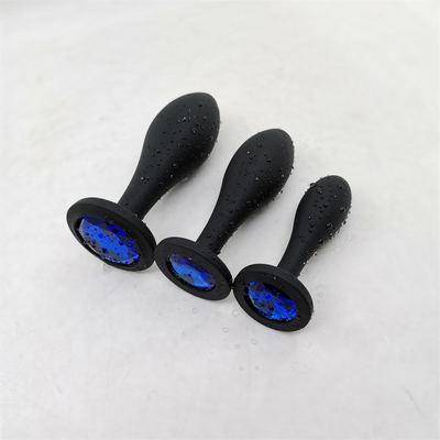 Drop Shipping Silicone Anal Sex Toys Water Drop Design Black Anal Massager Butt Plug Anal Plug Set