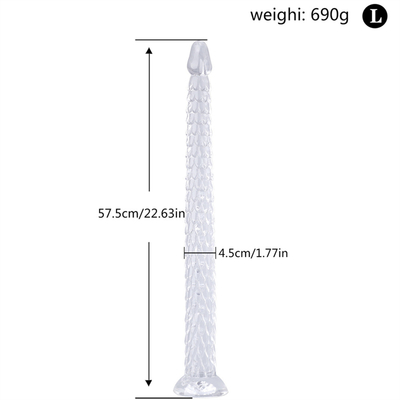 Super Long Snake Anal Butt Plug Dildo with Suction Cup, Anal Trainer Sex Toys