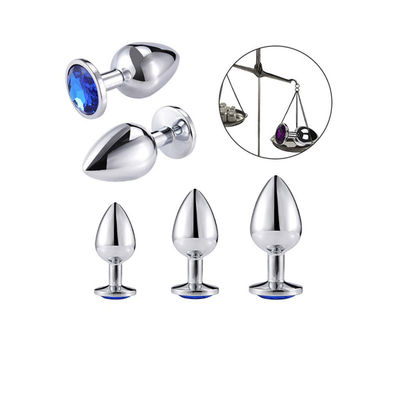 Various Colors Jewelry Sex Toys Metal Anal Plug for Adult