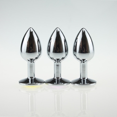 Various Colors Jewelry Sex Toys Metal Anal Plug for Adult