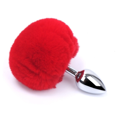 Various Colors Metal Sex Toys Anal Plug With Bunny Tail
