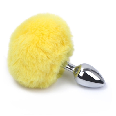 Various Colors Metal Sex Toys Anal Plug With Bunny Tail
