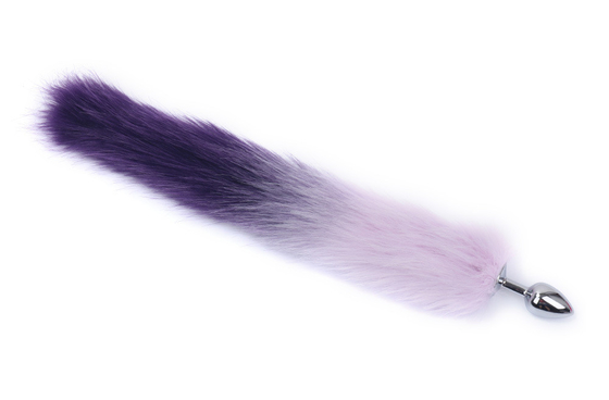 Colorful Metal Butt Anal Plug Insert Fox Tail Anal Plug for Female