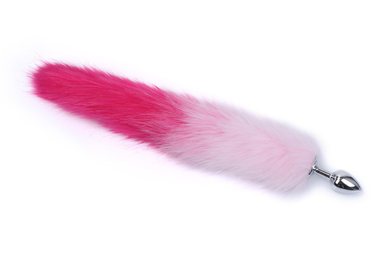 Colorful Metal Butt Anal Plug Insert Fox Tail Anal Plug for Female