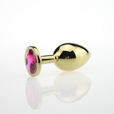 High Quality Jewelry Sex Toys Goldl Anal Plug for Adult