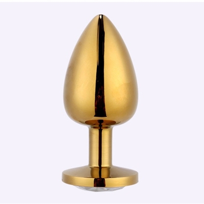 High Quality Jewelry Sex Toys Goldl Anal Plug for Adult