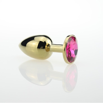 High Quality Jewelry Sex Toys Goldl Anal Plug for Adult