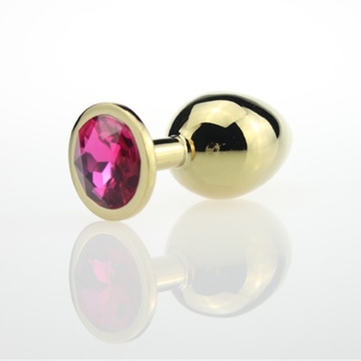 High Quality Jewelry Sex Toys Goldl Anal Plug for Adult