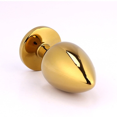 High Quality Jewelry Sex Toys Goldl Anal Plug for Adult