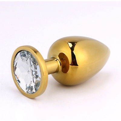 High Quality Jewelry Sex Toys Goldl Anal Plug for Adult
