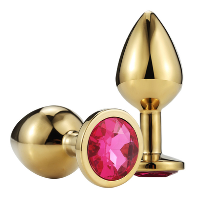 High Quality Jewelry Sex Toys Goldl Anal Plug for Adult
