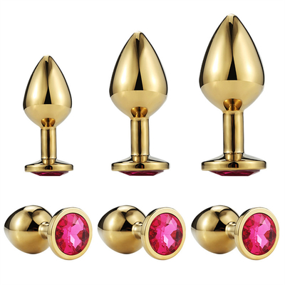 High Quality Jewelry Sex Toys Goldl Anal Plug for Adult