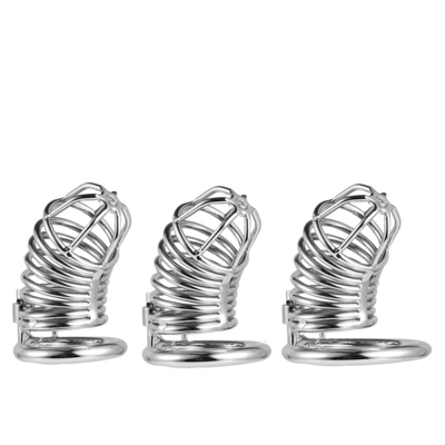 Metal Chastity Penis Cock Cage Men Bondage Penis Lock Chastity Time Delay Cages Device For Male