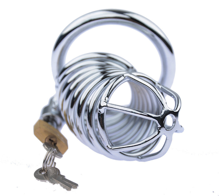 Metal Chastity Penis Cock Cage Men Bondage Penis Lock Chastity Time Delay Cages Device For Male