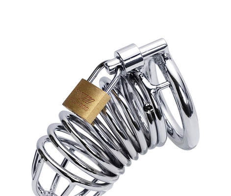 Metal Chastity Penis Cock Cage Men Bondage Penis Lock Chastity Time Delay Cages Device For Male