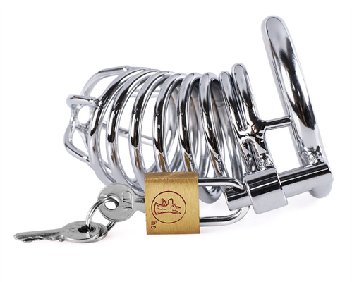 Metal Chastity Penis Cock Cage Men Bondage Penis Lock Chastity Time Delay Cages Device For Male