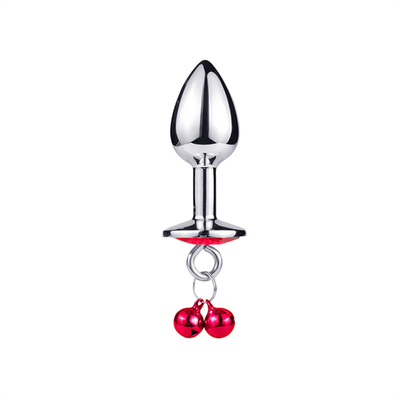Anal Sex Toys Plug Butt Stainless Steel Crystal 3pcs Set Metal Anal plug with Bell