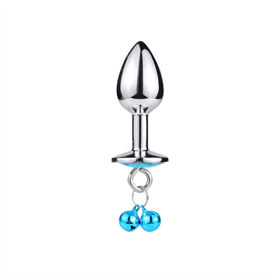 Anal Sex Toys Plug Butt Stainless Steel Crystal 3pcs Set Metal Anal plug with Bell
