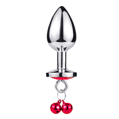Anal Sex Toys Plug Butt Stainless Steel Crystal 3pcs Set Metal Anal plug with Bell