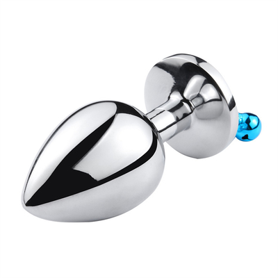 Anal Sex Toys Plug Butt Stainless Steel Crystal 3pcs Set Metal Anal plug with Bell