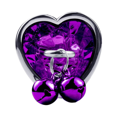 Heart-Shaped Bell Ring Butt Plug Anal Sex Toy with chain Metal For Man And Woman Waterproof Small Weight Material