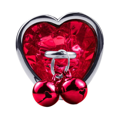 Heart-Shaped Bell Ring Butt Plug Anal Sex Toy with chain Metal For Man And Woman Waterproof Small Weight Material