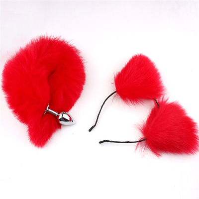 New Style Fox Tail Anal Plug Toys, Anal Butt Plug , Tail Anal Plug For Women Fancy Cat Kitty Costume Ear Party Hair Head