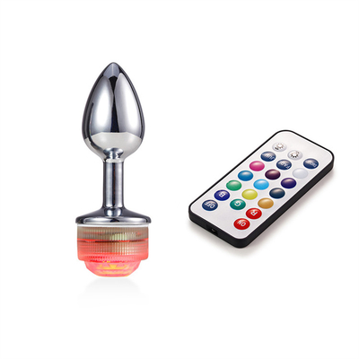 Color Changing Anus Enlarge Anal Butt Plug With Remote Anal Light Up Plug Anal Plug With Led Lights