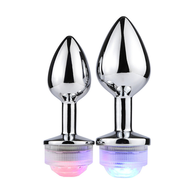 Color Changing Anus Enlarge Anal Butt Plug With Remote Anal Light Up Plug Anal Plug With Led Lights