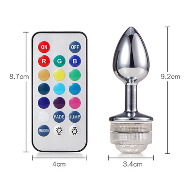 Color Changing Anus Enlarge Anal Butt Plug With Remote Anal Light Up Plug Anal Plug With Led Lights
