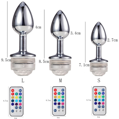 Color Changing Anus Enlarge Anal Butt Plug With Remote Anal Light Up Plug Anal Plug With Led Lights