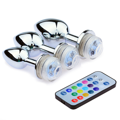 Color Changing Anus Enlarge Anal Butt Plug With Remote Anal Light Up Plug Anal Plug With Led Lights
