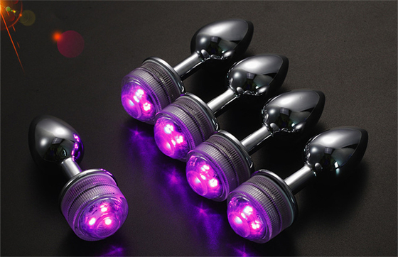 Color Changing Anus Enlarge Anal Butt Plug With Remote Anal Light Up Plug Anal Plug With Led Lights