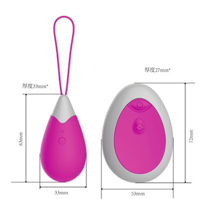 Silicone 10 Frequencies Remote Control Jump Love Egg Vibrator