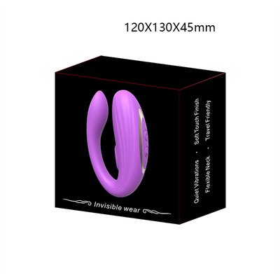 Invisible Wear Anal and Clitoris Massager Made of Medical Silicone U Shape G Spot Vibrator Sex Toys for Woman