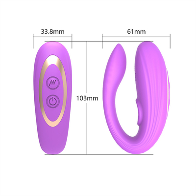 Invisible Wear Anal and Clitoris Massager Made of Medical Silicone U Shape G Spot Vibrator Sex Toys for Woman