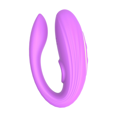 Invisible Wear Anal and Clitoris Massager Made of Medical Silicone U Shape G Spot Vibrator Sex Toys for Woman