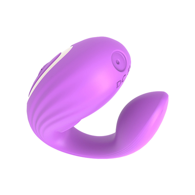 Invisible Wear Anal and Clitoris Massager Made of Medical Silicone U Shape G Spot Vibrator Sex Toys for Woman