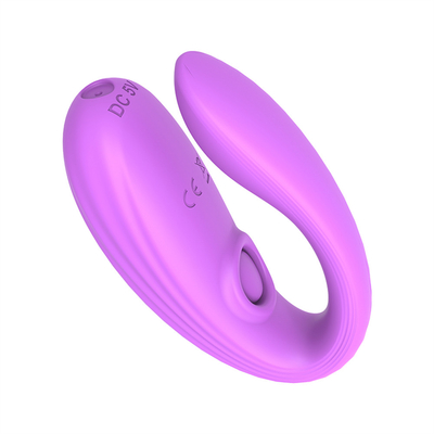 Invisible Wear Anal and Clitoris Massager Made of Medical Silicone U Shape G Spot Vibrator Sex Toys for Woman