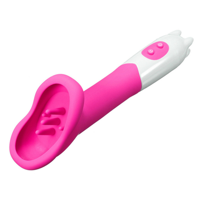 12 Speeds Tongue Vibrator Clitoris Stimulator Pussy Pump Nipple Vagina Massage Brush