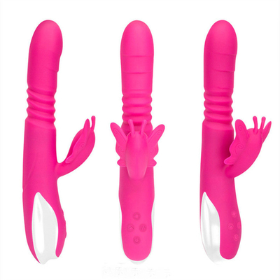 Automatic Thrusting Head Portable USB Charger Rabbit Vibrator For Women