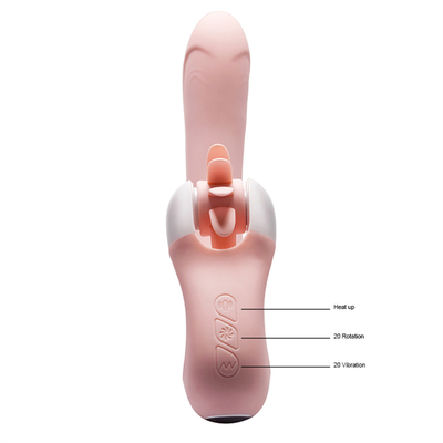 Oral Tongue Licking Clitoris Intelligent Heating Vibrator Rotation Tongue Sex Toy Vibrator For Women