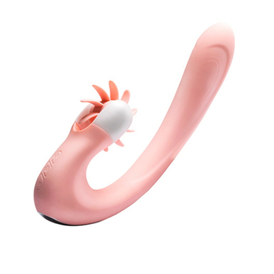 Oral Tongue Licking Clitoris Intelligent Heating Vibrator Rotation Tongue Sex Toy Vibrator For Women