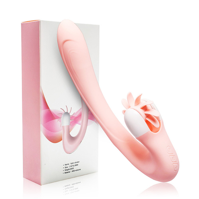 Oral Tongue Licking Clitoris Intelligent Heating Vibrator Rotation Tongue Sex Toy Vibrator For Women