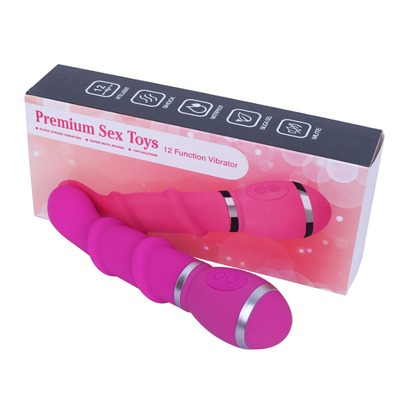 12 Speeds Silicone Caterpillar Shaped Vaginal Massage Vibrator for Female Sex Toy