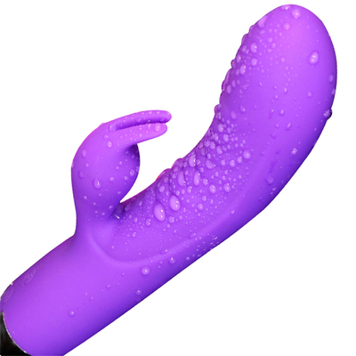 USB Rechargeable G-Spot Vagina Clitoris Massager Rabbit Vibrators For Women