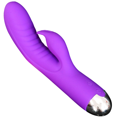 USB Rechargeable G-Spot Vagina Clitoris Massager Rabbit Vibrators For Women