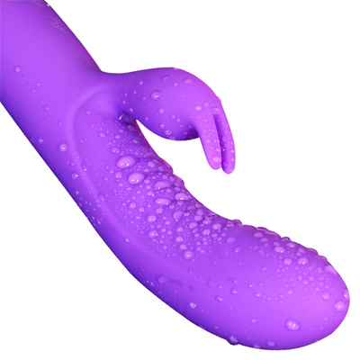 USB Rechargeable G-Spot Vagina Clitoris Massager Rabbit Vibrators For Women