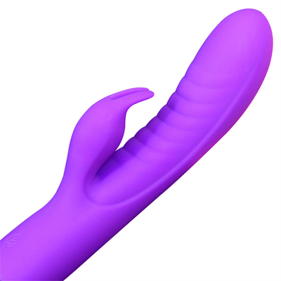 USB Rechargeable G-Spot Vagina Clitoris Massager Rabbit Vibrators For Women