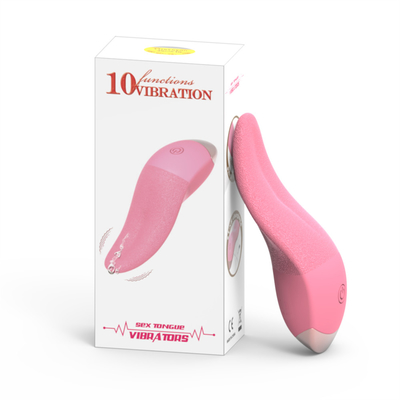 New Design Tongue Vibrator Licking G Spot Massager Clitoral Vibrator Clit Women Masturbator Tongue-Shaped Vibrator